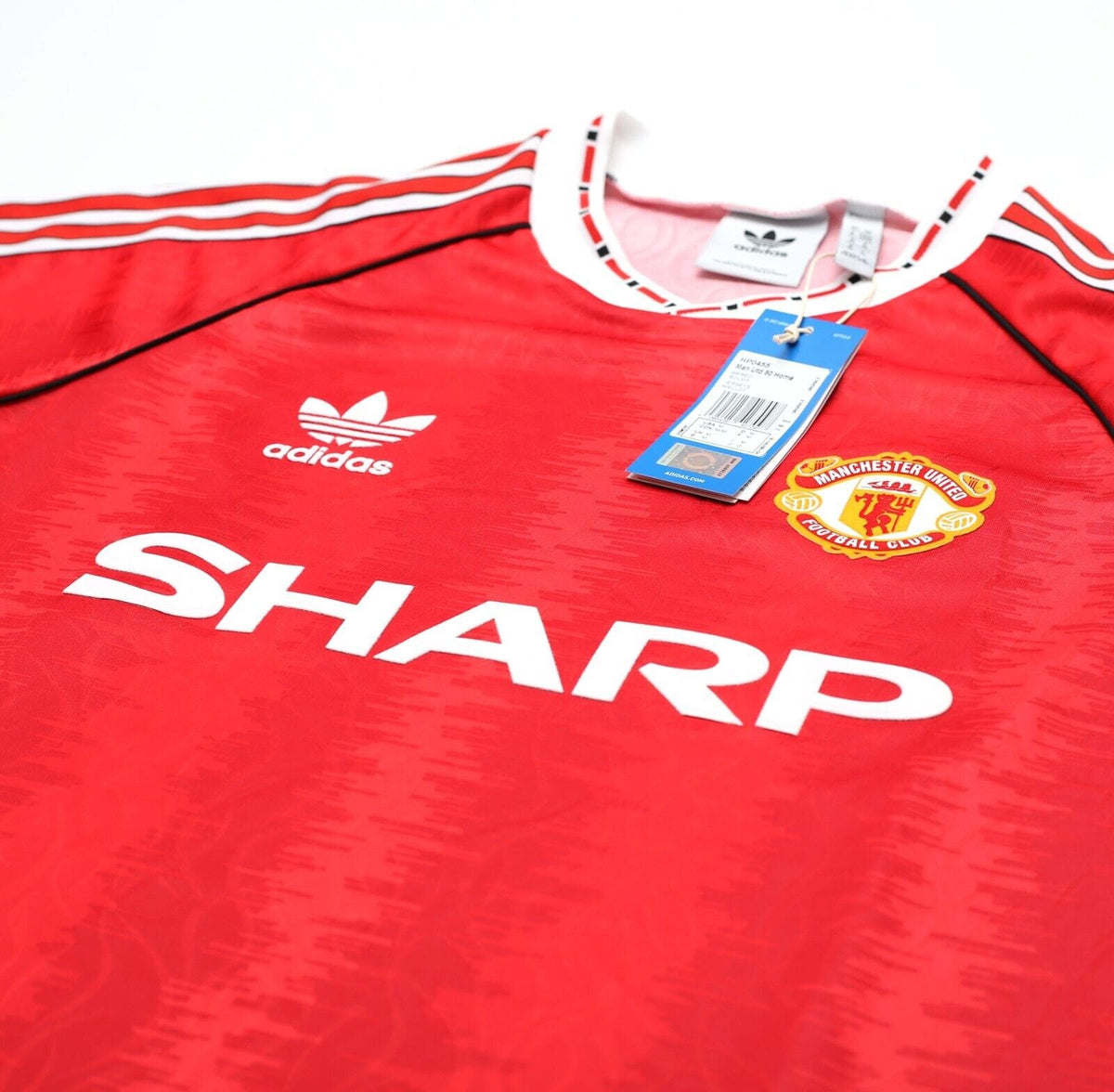 1990/92 MANCHESTER UNITED Retro adidas Originals Home Football Shirt (M) BNWT