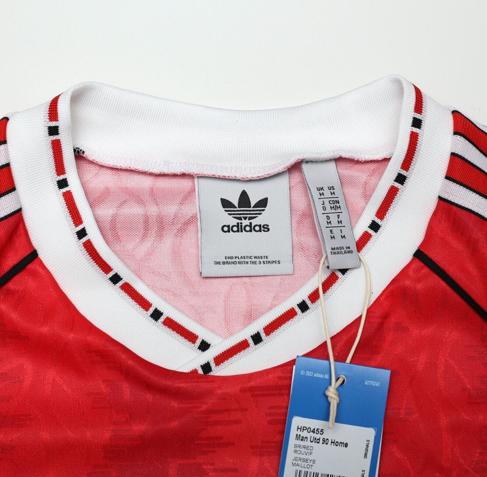 1990/92 MANCHESTER UNITED Retro adidas Originals Home Football Shirt (M) BNWT