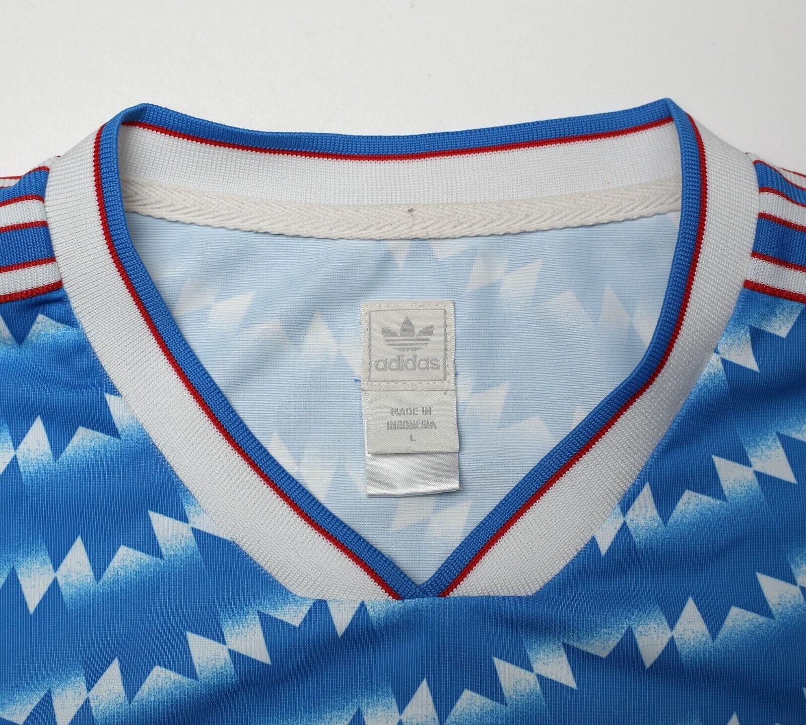 1990/92 MANCHESTER UNITED Retro adidas Originals Sharp Away Football Shirt L)