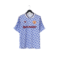 1990/92 Manchester United Vintage adidas Away Football Shirt (M) 38/40