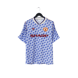 1990/92 Manchester United Vintage adidas Away Football Shirt (M) 38/40