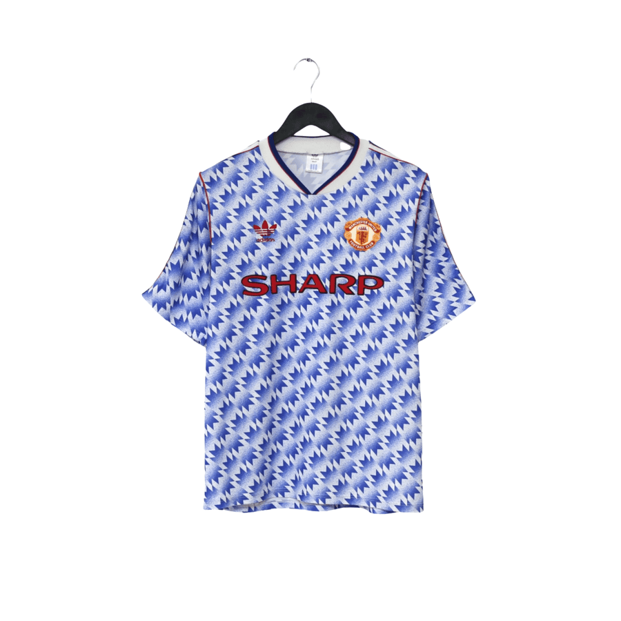 1990/92 Manchester United Vintage adidas Away Football Shirt (M) 38/40