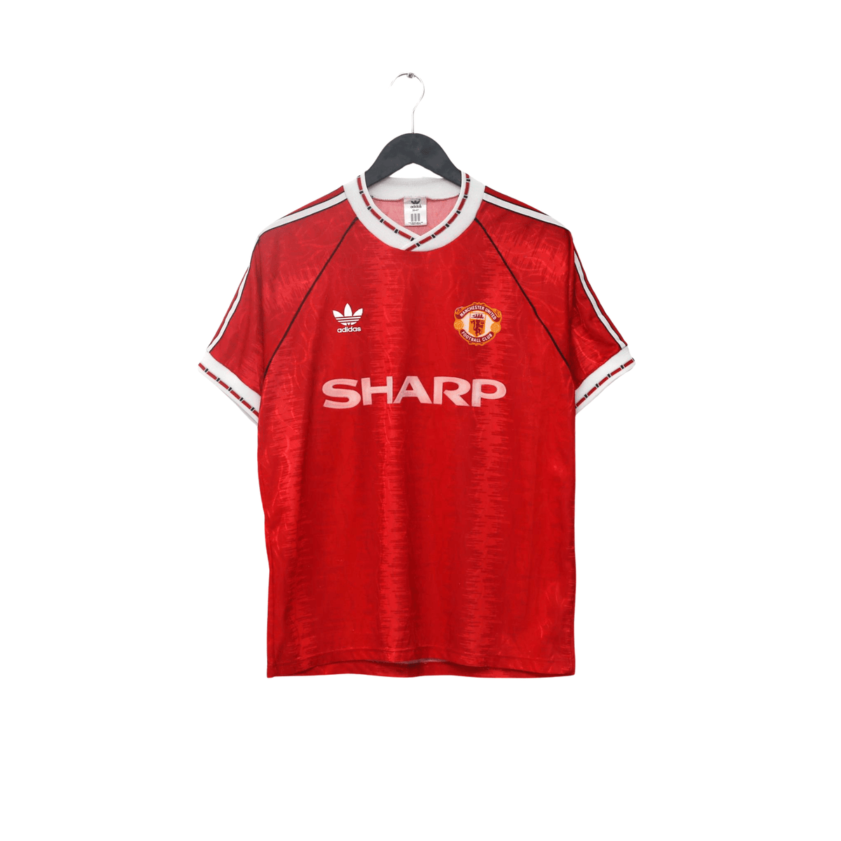 1990/92 Manchester United Vintage adidas Home Football Shirt (M) 38/40