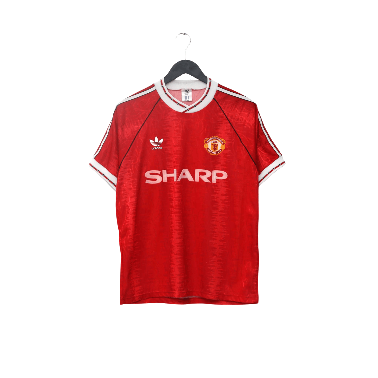 1990/92 Manchester United Vintage adidas Home Football Shirt (M) 38/40