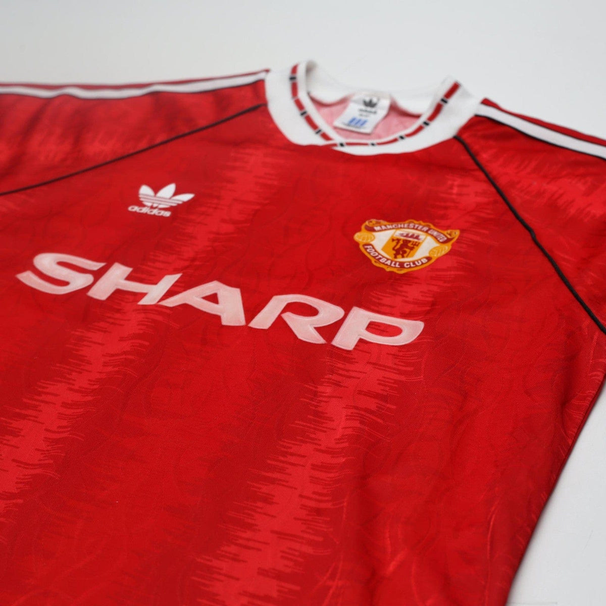 1990/92 Manchester United Vintage adidas Home Football Shirt (M) 38/40