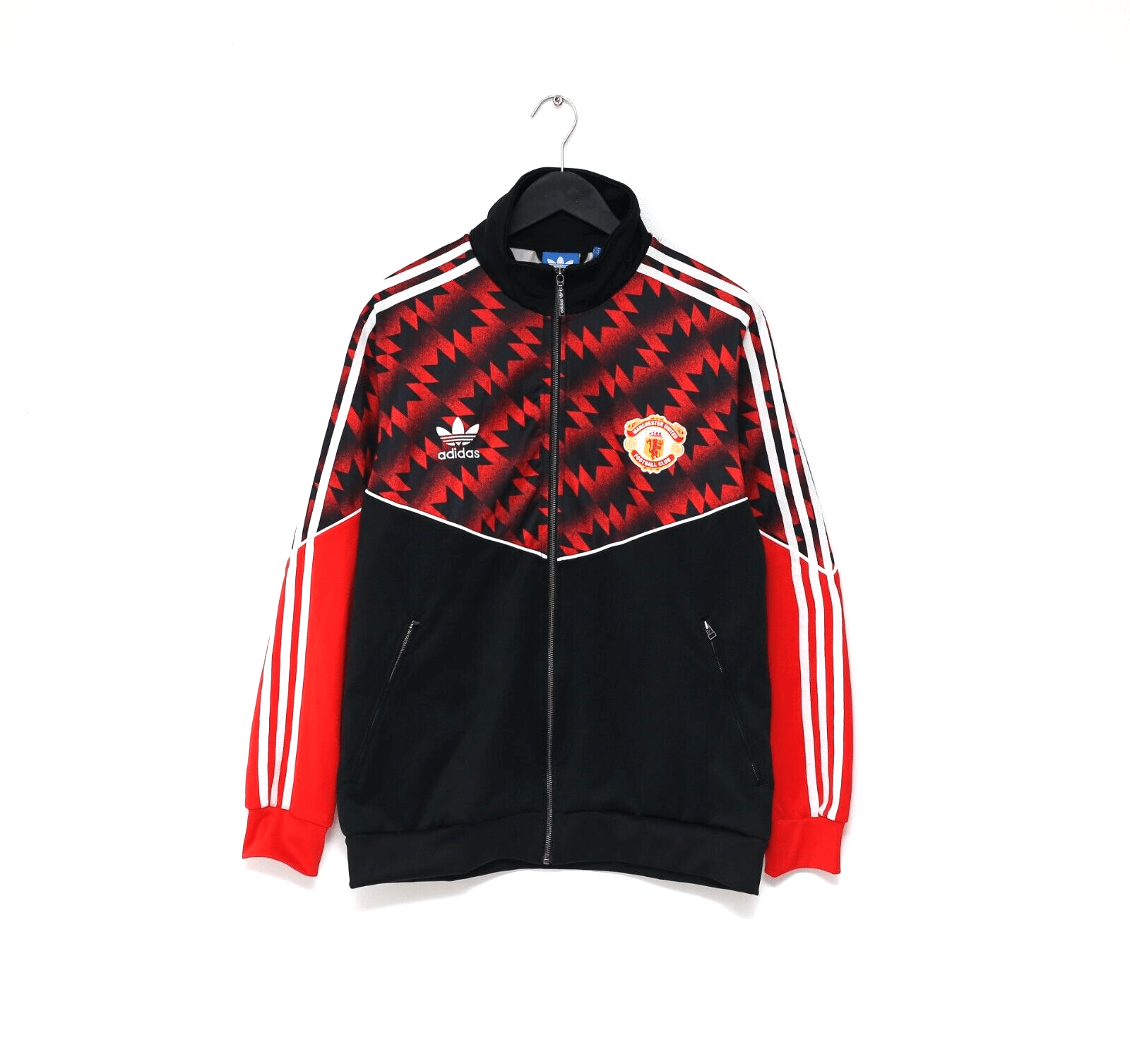 1990/92 MANCHESTER UNITED Vintage Retro adidas Originals Track Top (L)