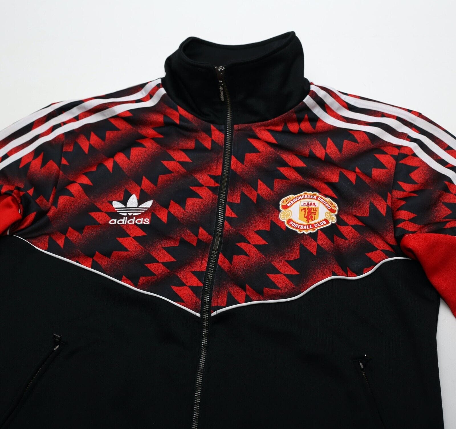 1990/92 MANCHESTER UNITED Vintage Retro adidas Originals Track Top (M)