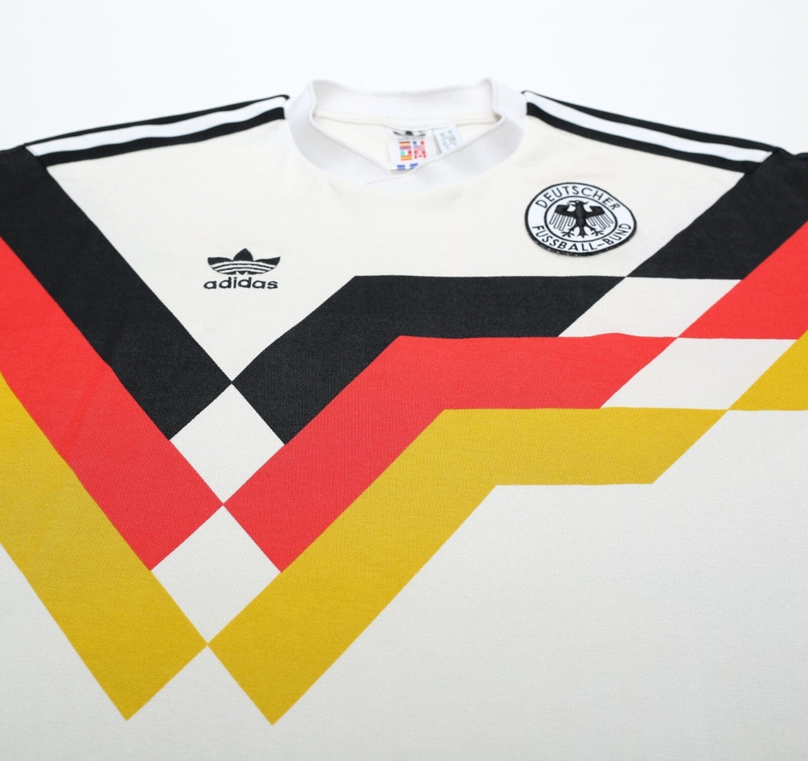 1990/92 MATTHAUS #10 West Germany Retro adidas Football Shirt (S/M) Italia 90
