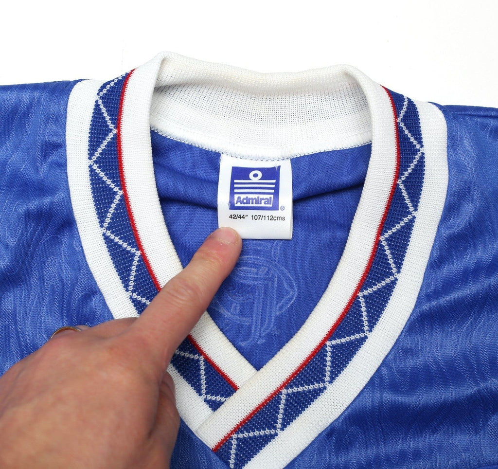 1990/92 Rangers Vintage Admiral Home Football Shirt (L) 42/44