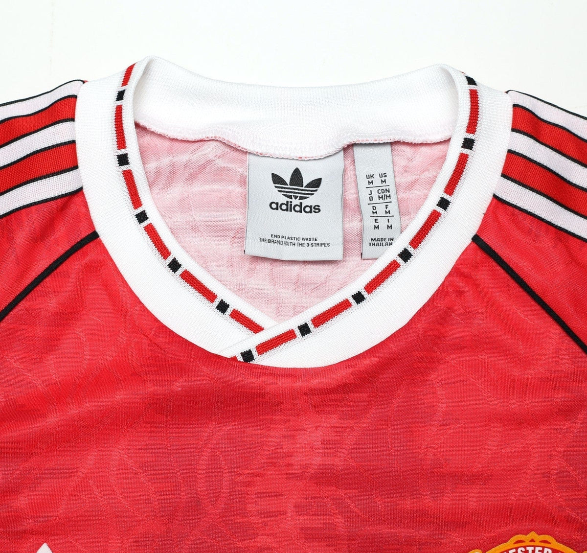 1990/92 ROBSON #7 Manchester United adidas Originals Football Shirt (M)