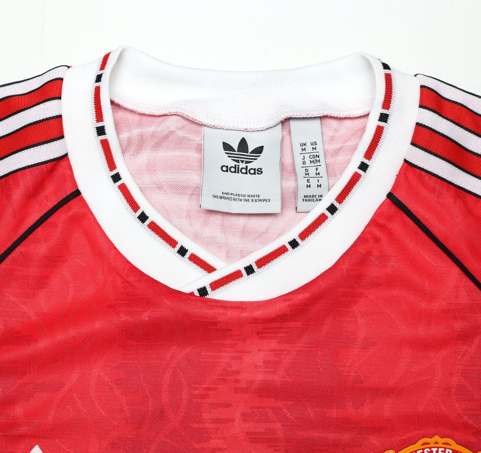 1990/92 ROBSON #7 Manchester United adidas Originals Football Shirt (M)