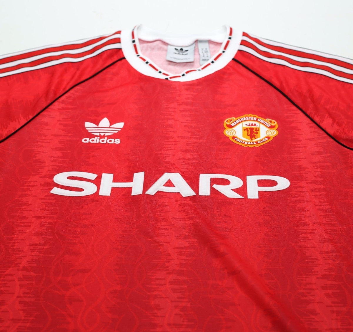 1990/92 ROBSON #7 Manchester United adidas Originals Football Shirt (M)