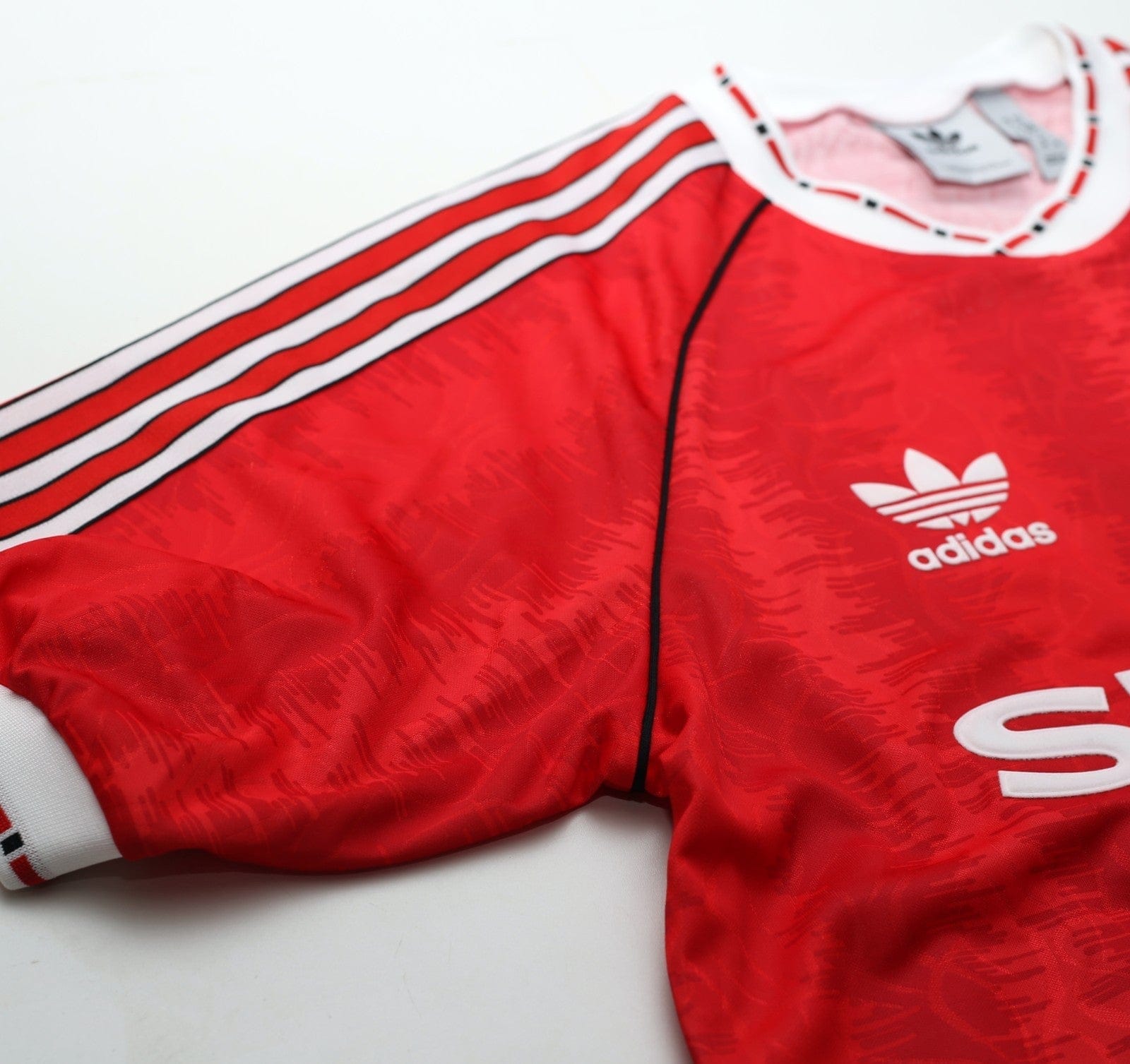 1990/92 ROBSON #7 Manchester United adidas Originals Football Shirt (M)