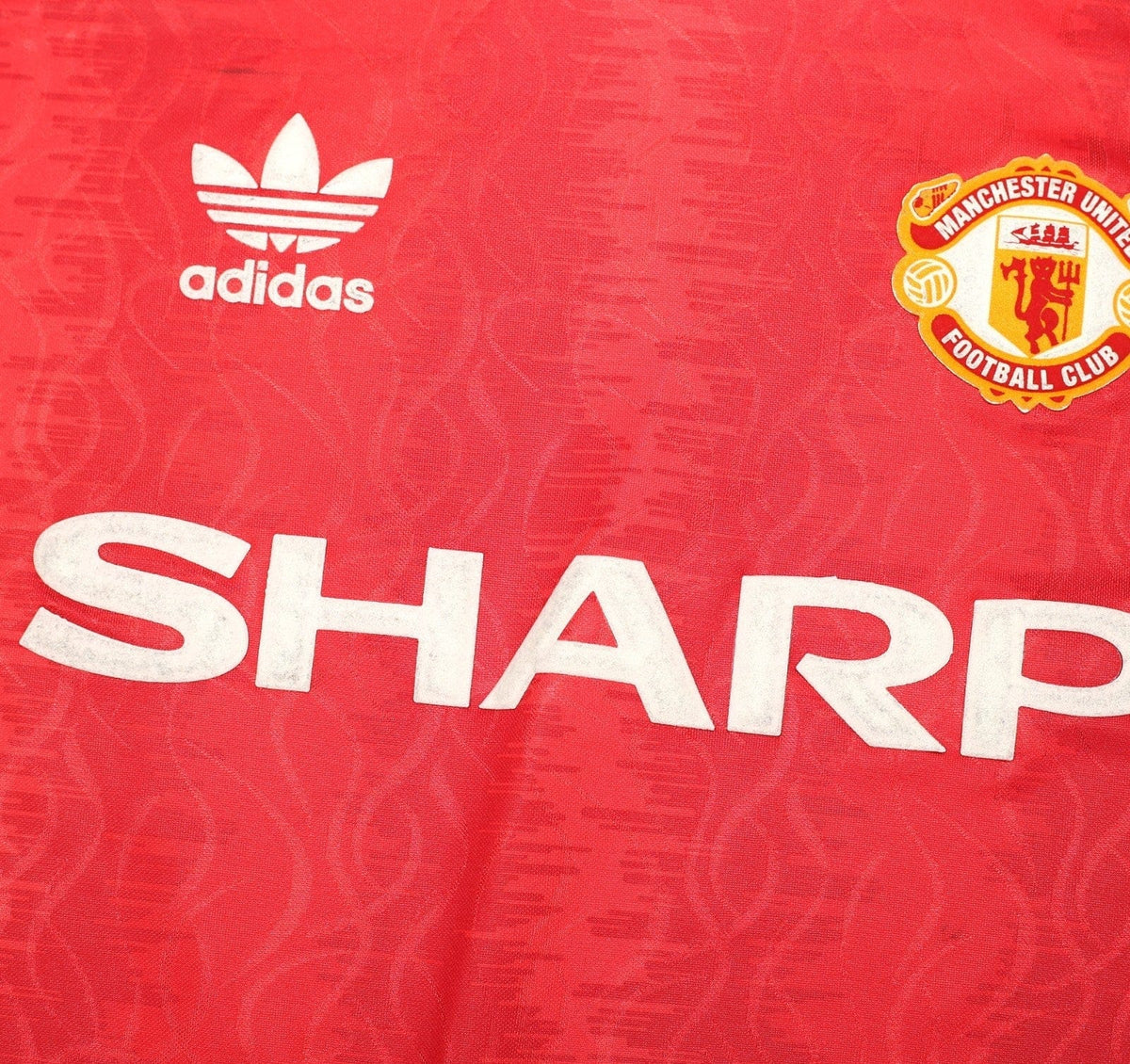 1990/92 ROBSON #7 Manchester United adidas Originals Football Shirt (XL)
