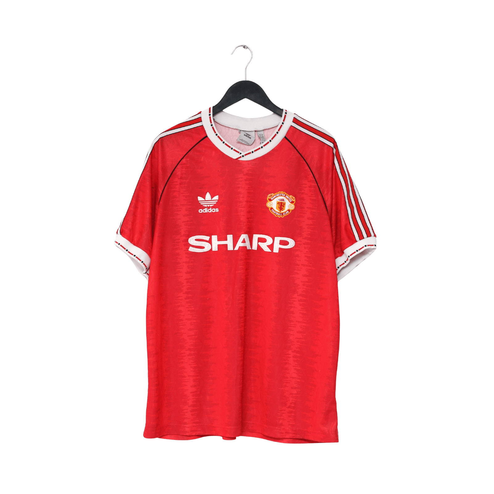 1990/92 ROBSON #7 Manchester United adidas Originals Football Shirt (XL)