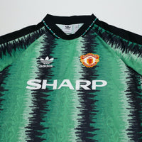 1990/92 Schmeichel #1 Manchester United adidas Originals Football Shirt (M)