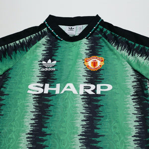 1990/92 Schmeichel #1 Manchester United adidas Originals Football Shirt (M)