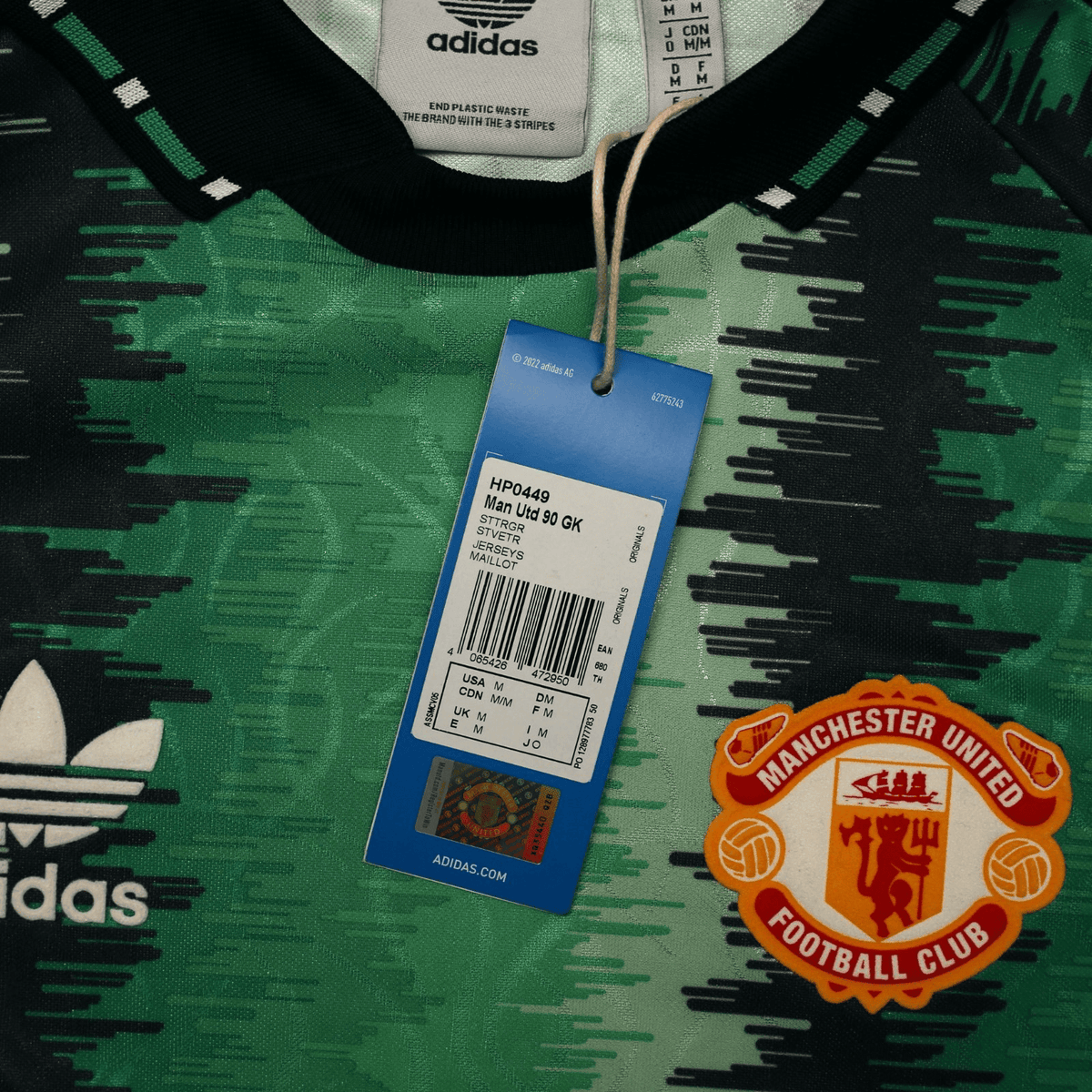 1990/92 Schmeichel #1 Manchester United adidas Originals Football Shirt (M) BNWT