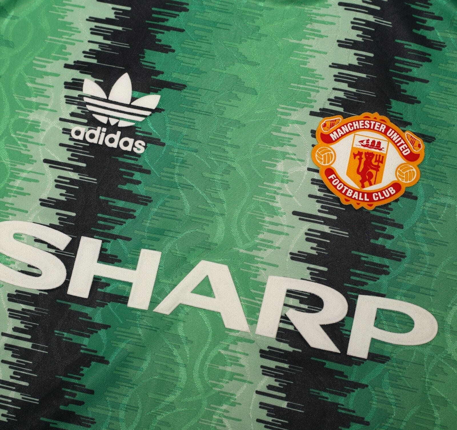 1990/92 SCHMEICHEL #1 Manchester united adidas Originals GK Football Shirt (L)