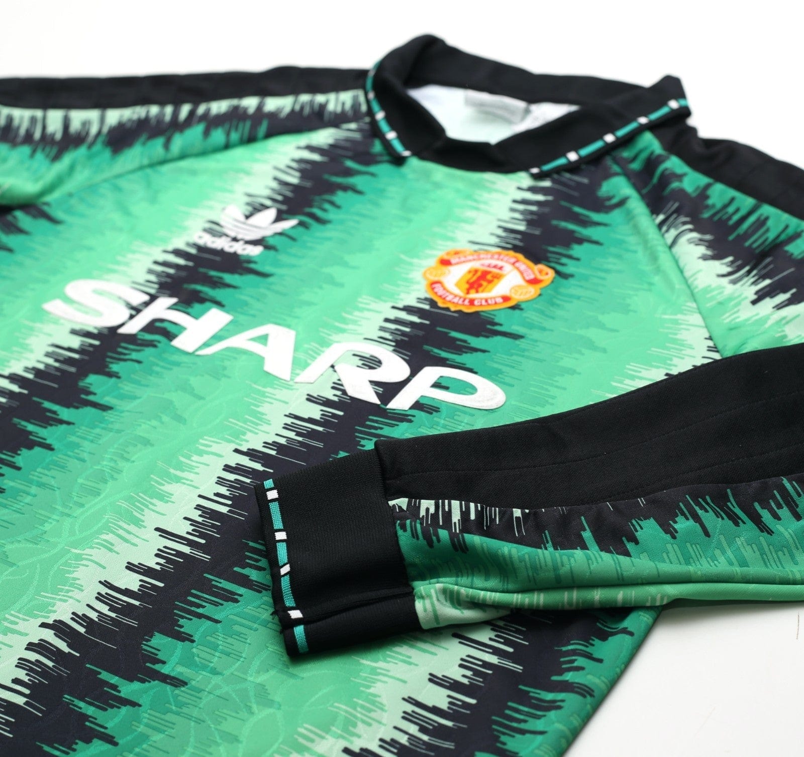 1990/92 SCHMEICHEL #1 Manchester united adidas Originals GK Football Shirt (L)