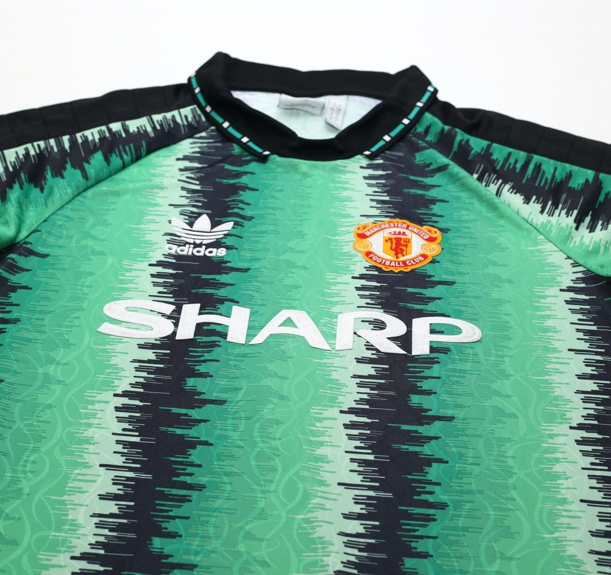 1990/92 SCHMEICHEL #1 Manchester united adidas Originals GK Football Shirt (L)