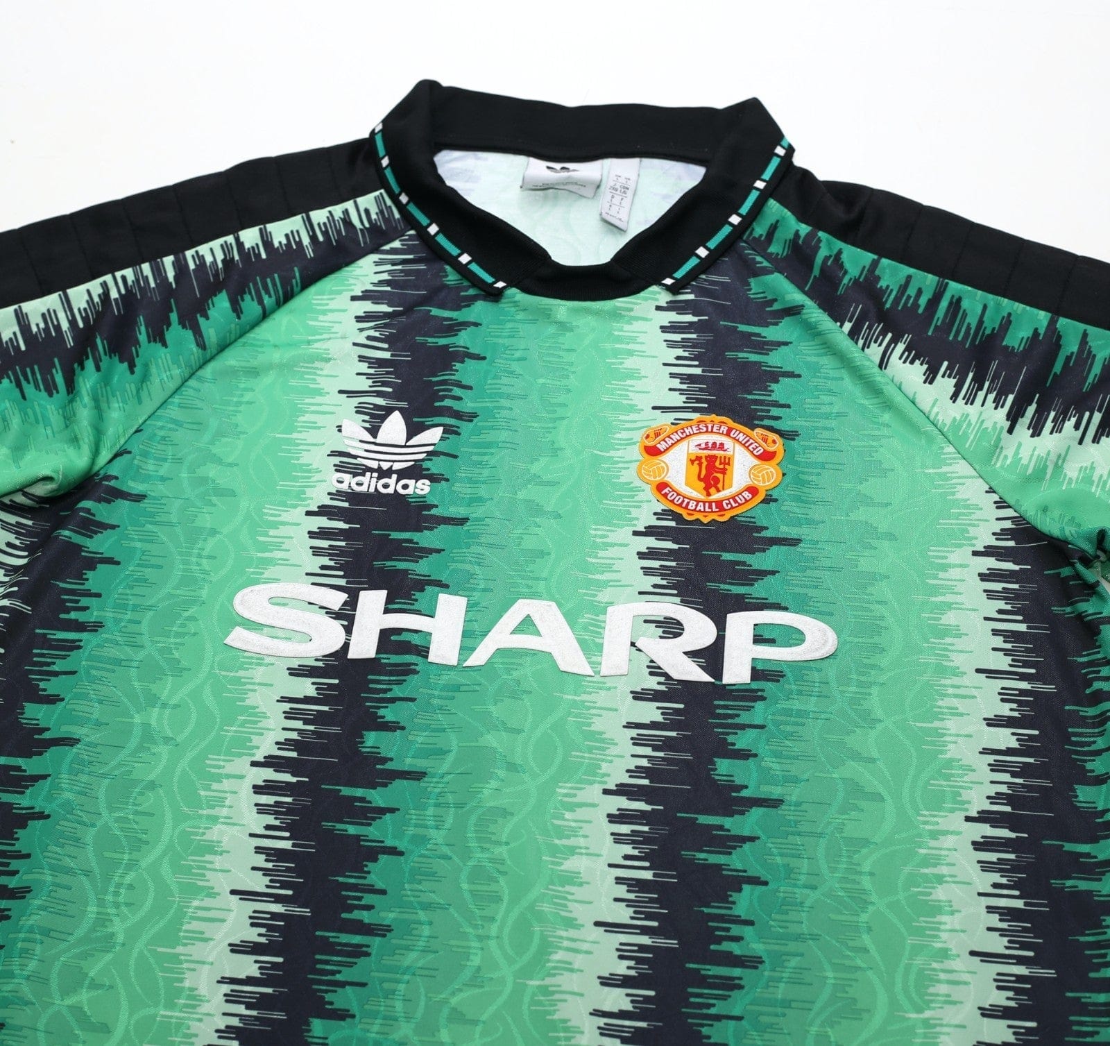 1990/92 SCHMEICHEL #1 Manchester united adidas Originals GK Football Shirt (L)