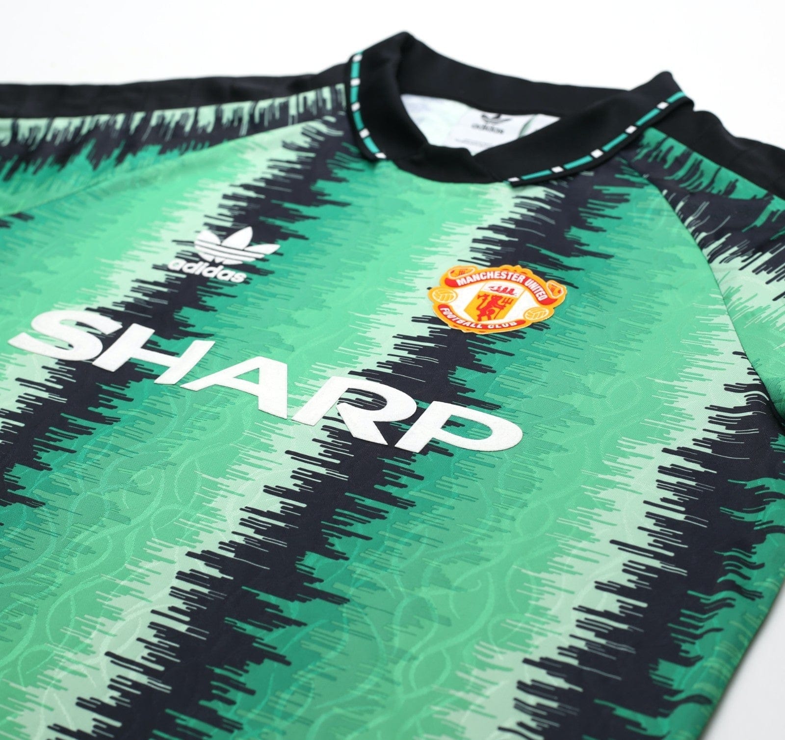 1990/92 SCHMEICHEL #1 Manchester united adidas Originals GK Football Shirt (M/L)