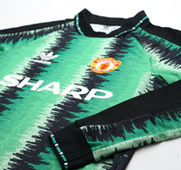 1990/92 SCHMEICHEL #1 Manchester United adidas Originals GK Football Shirt (S)