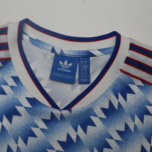 1990/92 Sharpe #7 Manchester United Retro adidas Away Football Shirt (M)
