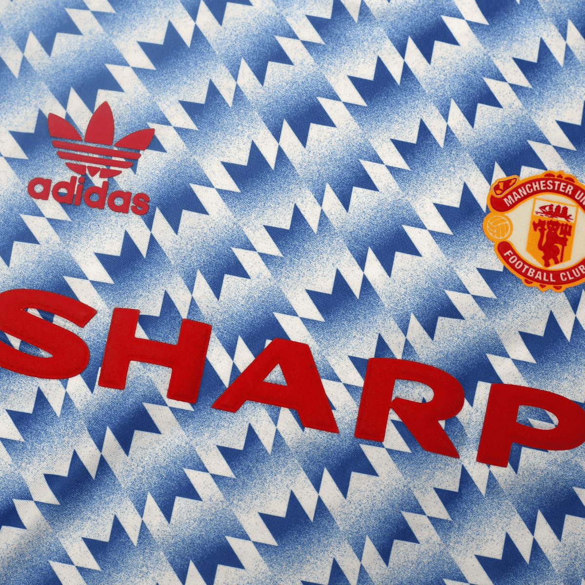 1990/92 Sharpe #7 Manchester United Retro adidas Away Football Shirt (M)