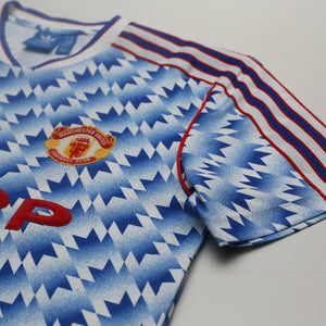 1990/92 Sharpe #7 Manchester United Retro adidas Away Football Shirt (M)