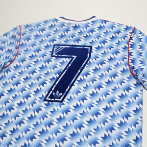 1990/92 Sharpe #7 Manchester United Retro adidas Away Football Shirt (M/L)