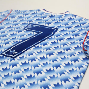 1990/92 Sharpe #7 Manchester United Retro adidas Away Football Shirt (M/L)