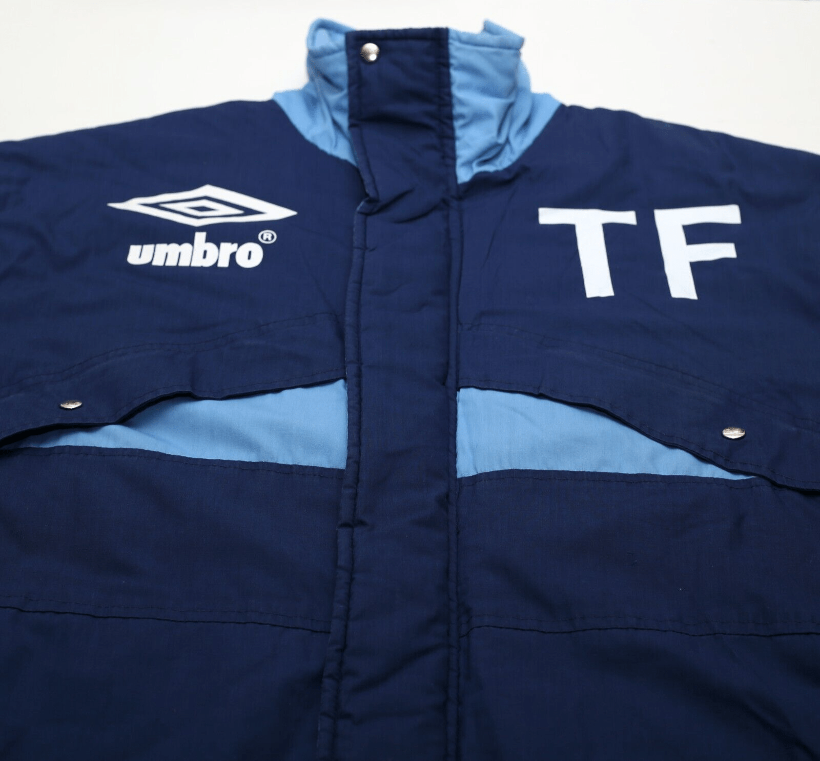 1990/92 SHEFFIELD WEDNESDAY Vintage Umbro Football Bench Coat Jacket (M)