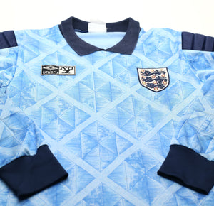 1990/92 SHILTON #1 England Vintage Umbro GK Shirt and Shorts (S)