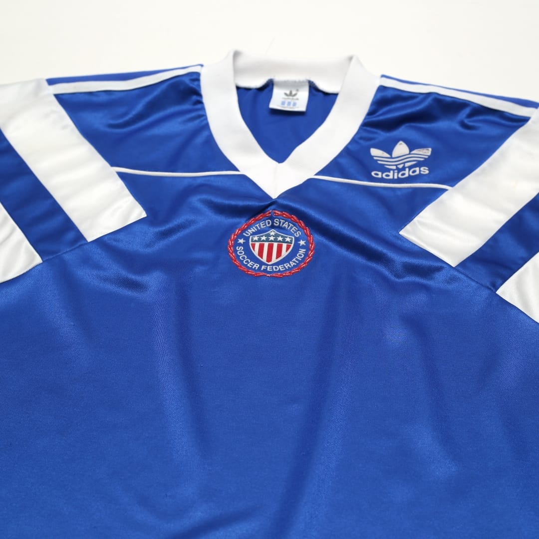 1990/92 USA Vintage adidas Away Football Soccer Shirt Jersey (L)