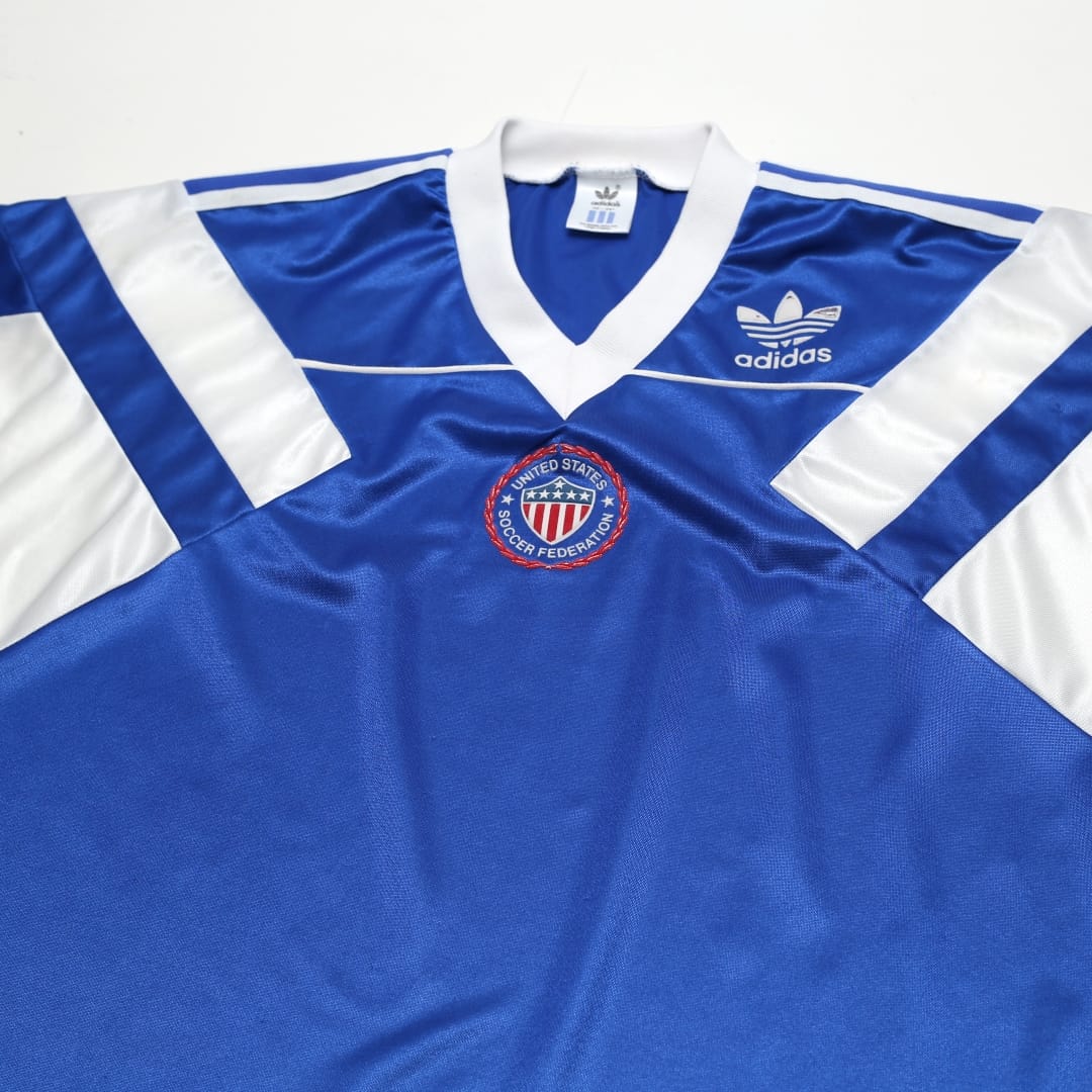 1990/92 USA Vintage adidas Away Football Soccer Shirt Jersey (L)
