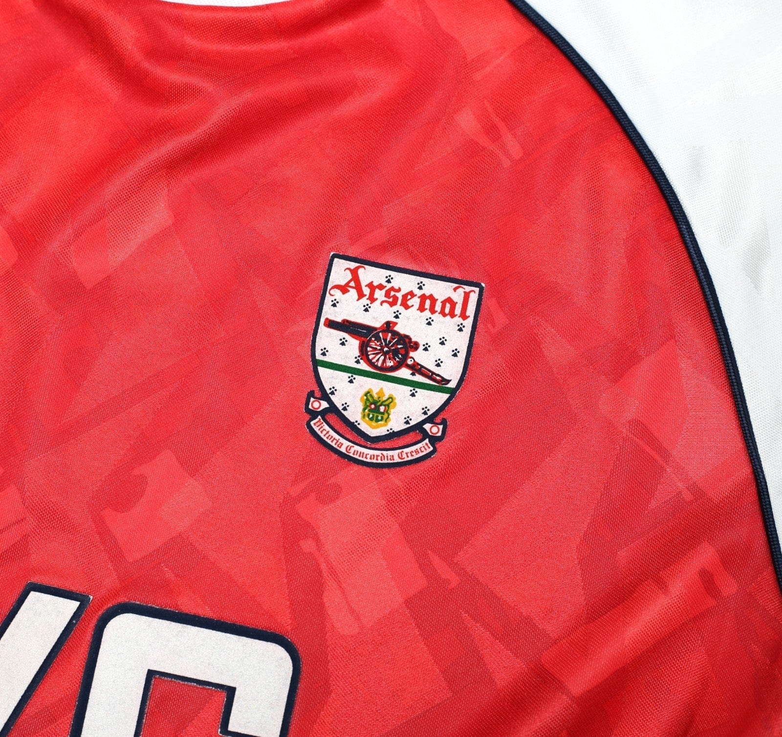 1990/92 WRIGHT #8 Arsenal Retro adidas Originals Home Football Shirt (S)