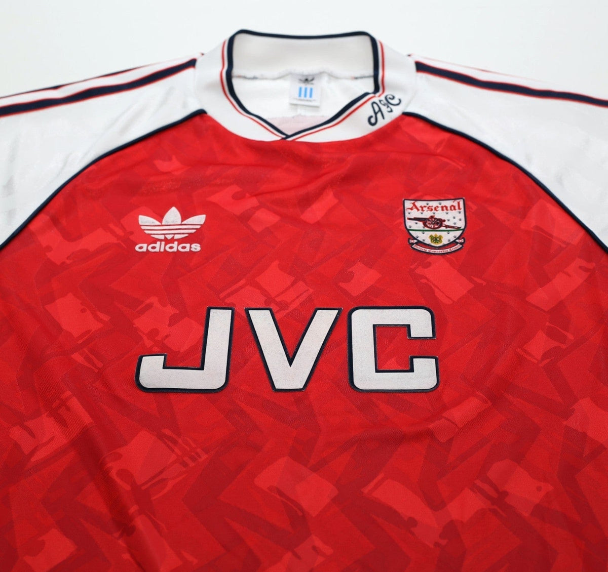 1990/92 WRIGHT #8 Arsenal Retro adidas Originals Home Football Shirt (S)