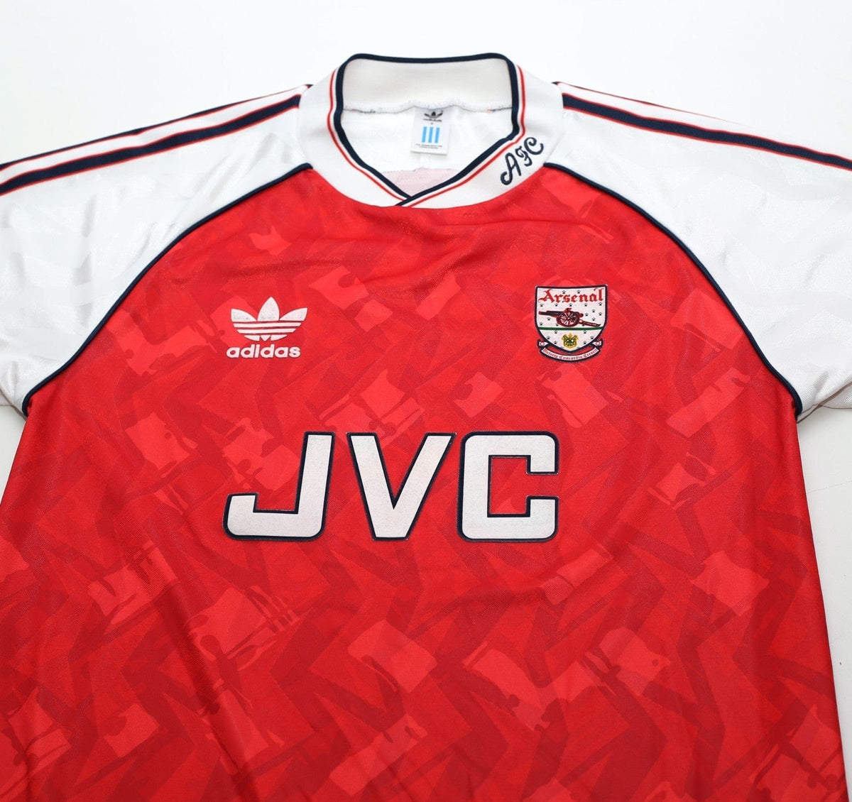 1990/92 WRIGHT #8 Arsenal Retro adidas Originals Home Football Shirt (S)