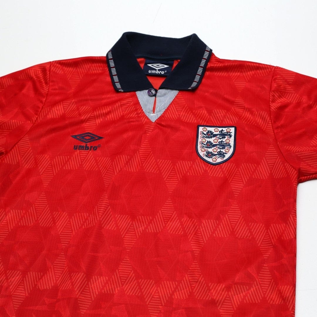 1990/93 England Retro Umbro Away Football Shirt (S) Italia 90