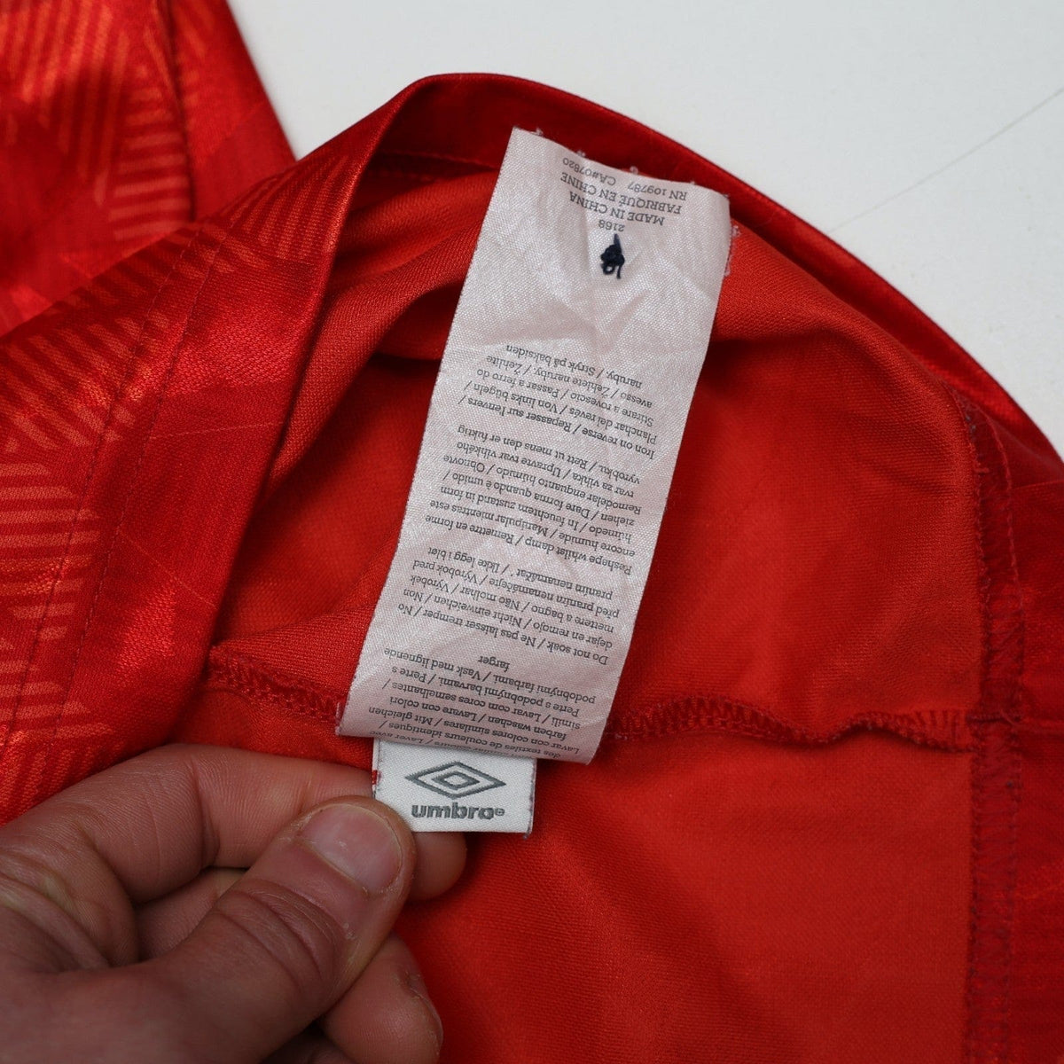 1990/93 Wright #14 England Vintage Umbro Away Football Shirt (M) US Cup 93