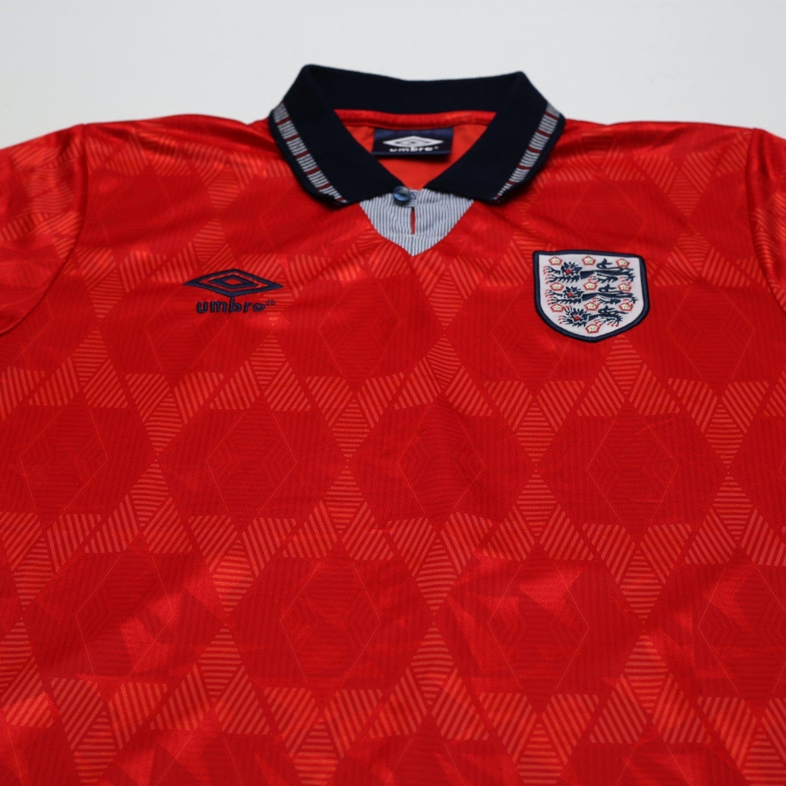 1990/93 Wright #14 England Vintage Umbro Away Football Shirt (M) US Cup 93