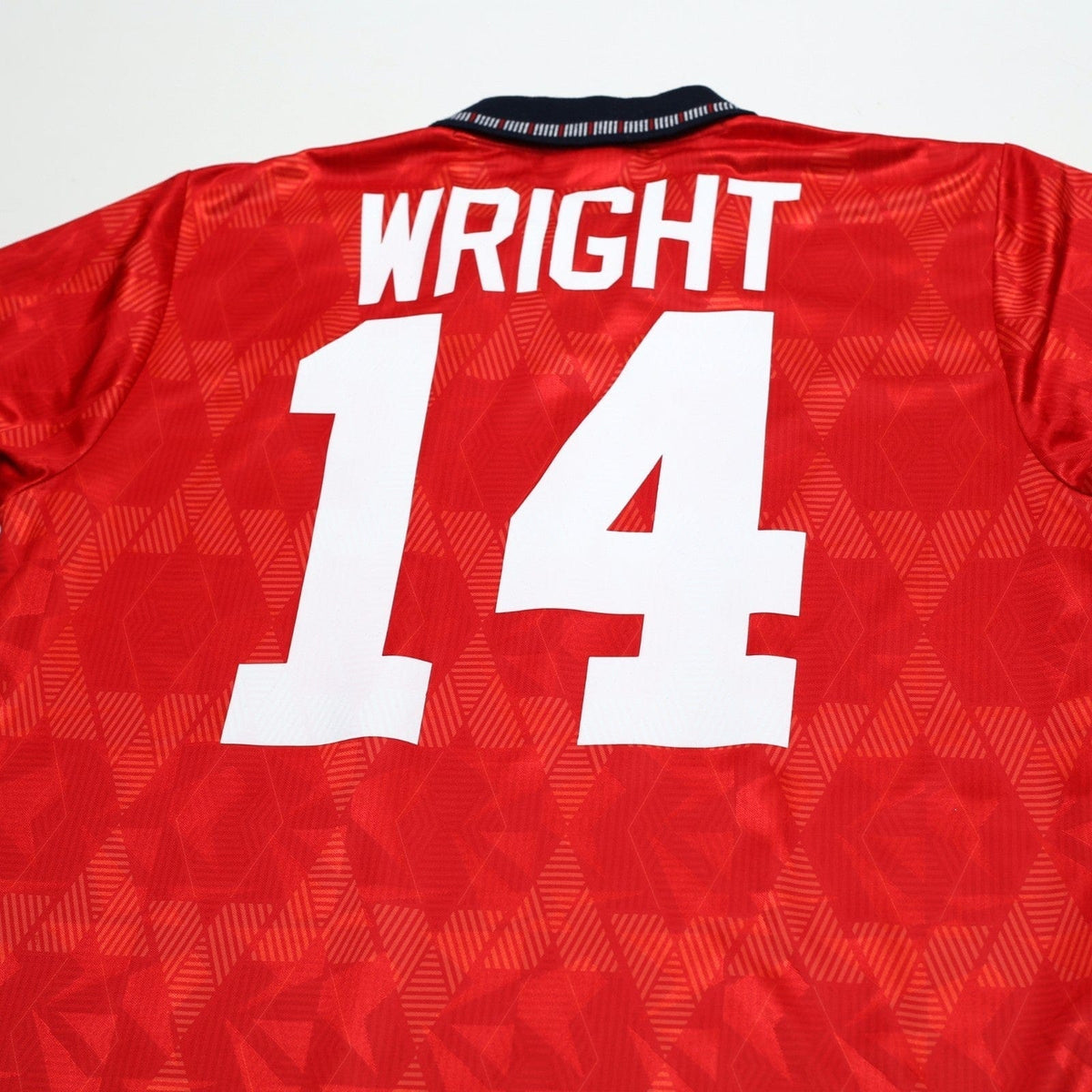 1990/93 Wright #14 England Vintage Umbro Away Football Shirt (M) US Cup 93