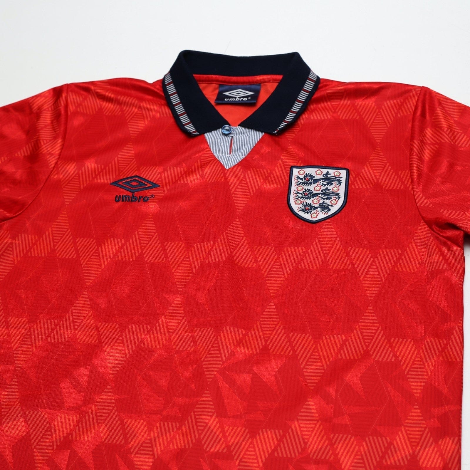1990/93 Wright #14 England Vintage Umbro Away Football Shirt (M) US Cup 93