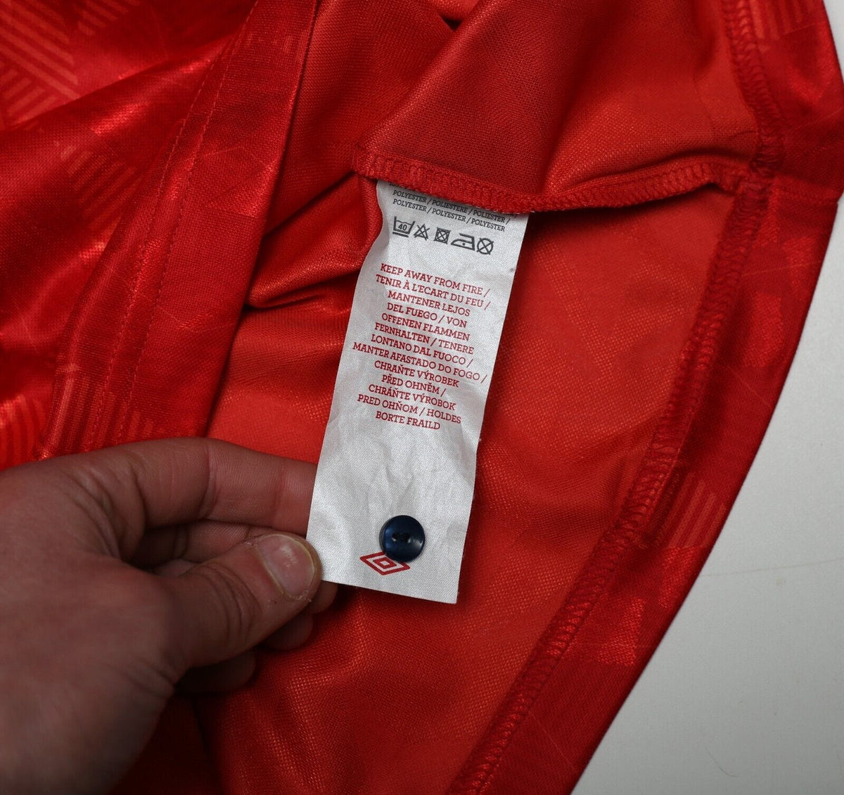 1990/93 WRIGHT #8 England Retro Umbro Away Football Shirt (M) San Marino