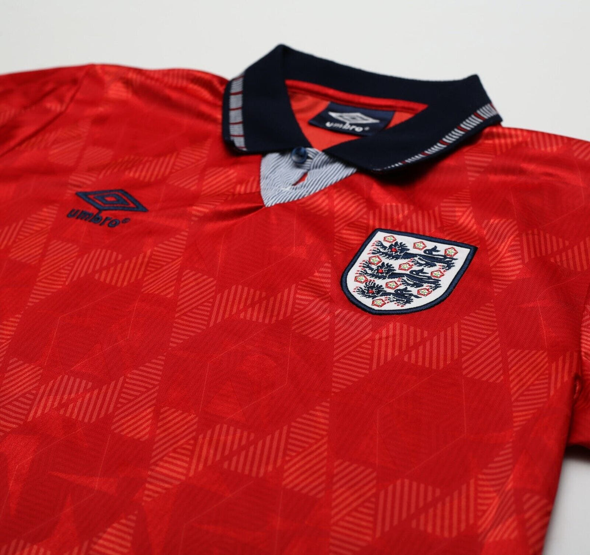 1990/93 WRIGHT #8 England Retro Umbro Away Football Shirt (M) San Marino