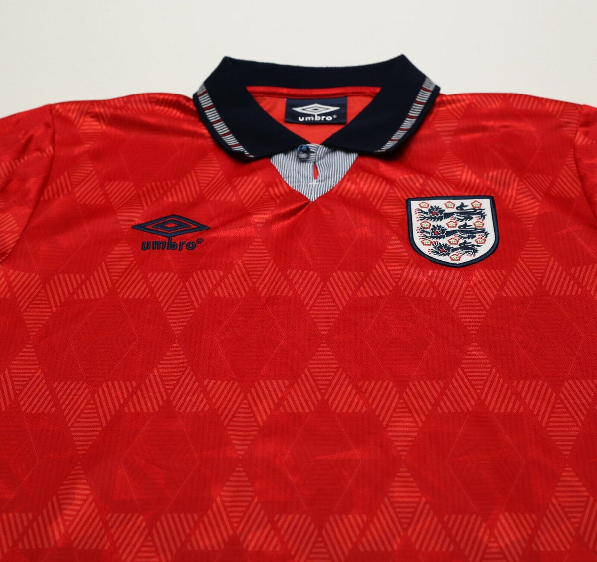 1990/93 WRIGHT #8 England Retro Umbro Away Football Shirt (M) San Marino