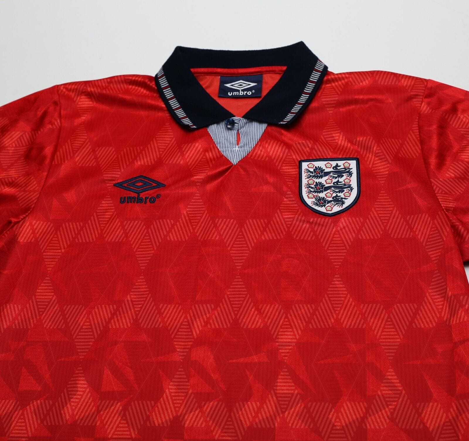1990/93 WRIGHT #8 England Retro Umbro Away Football Shirt (M) San Marino