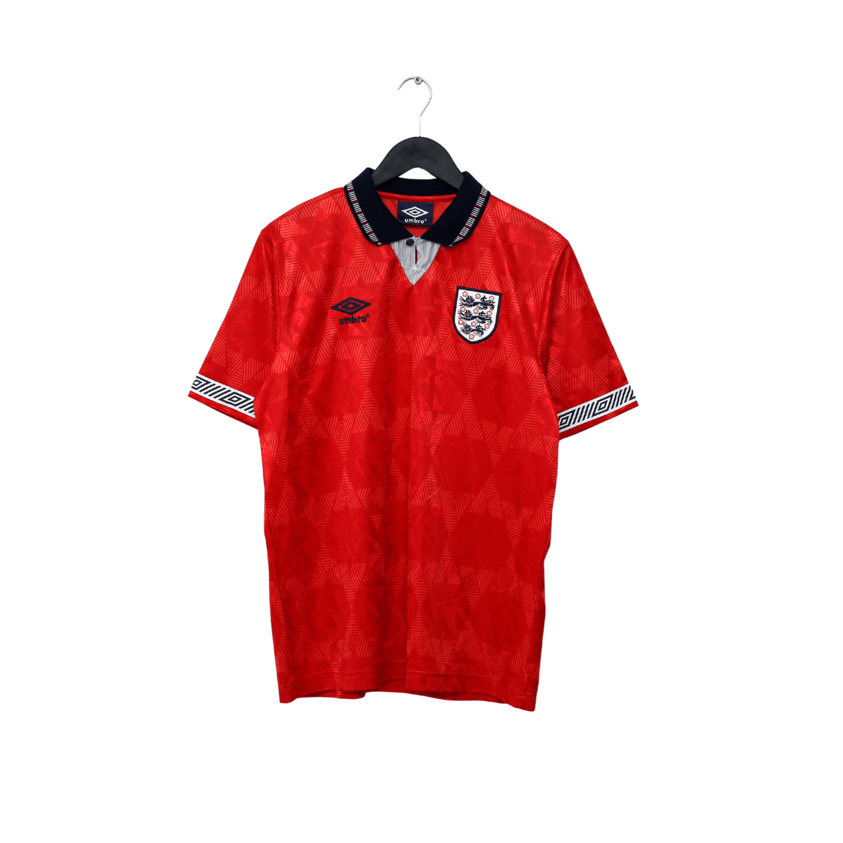 1990/93 WRIGHT #8 England Retro Umbro Away Football Shirt (M) San Marino